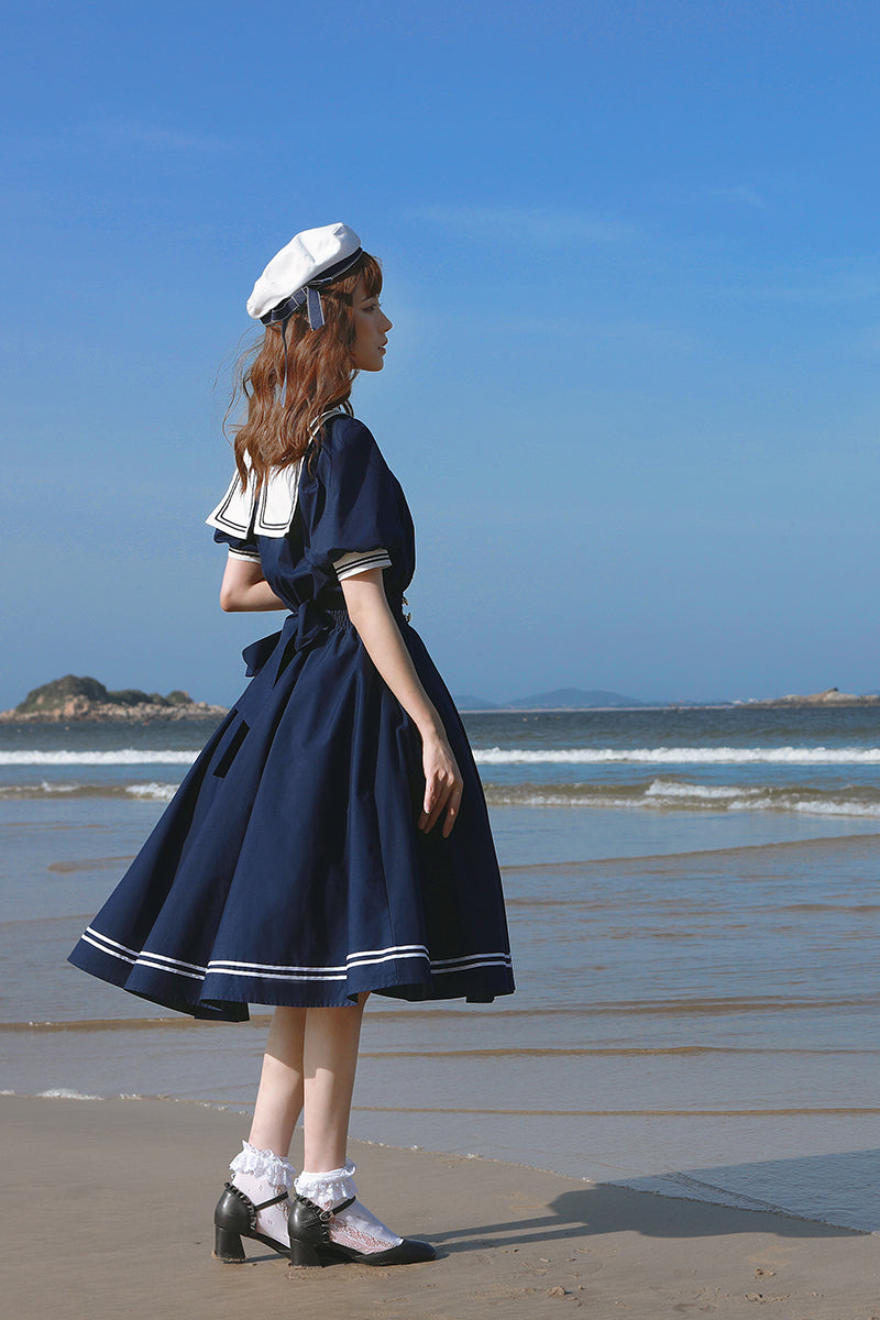 Beleganty~Sea and Wind~Retro Sailor Lolita OP Dress Version 1.0   