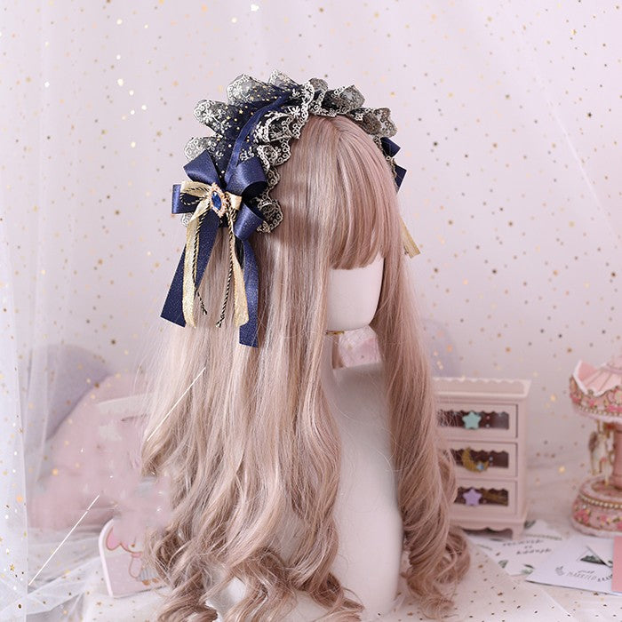 Xiaogui~Luxury Lolita Headdress Accessories free size lace headband 