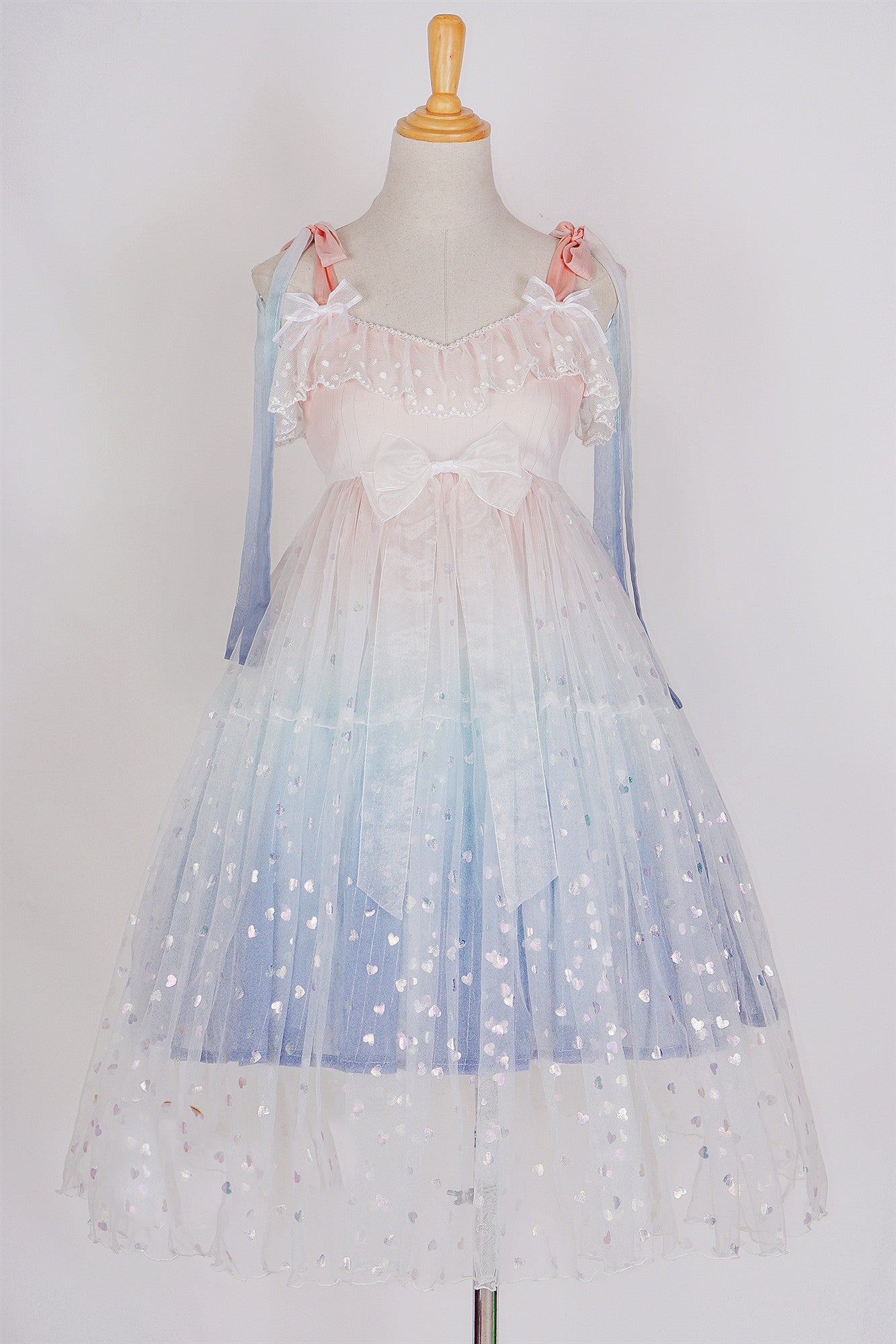 (Buyforme) QuaintLass~Cute Girl Fairy Lolita Jumper Dress S pink blue JSK 