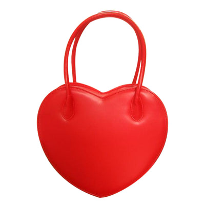 Loris~Sweet Heart Shape Lolita Handbag free size red 