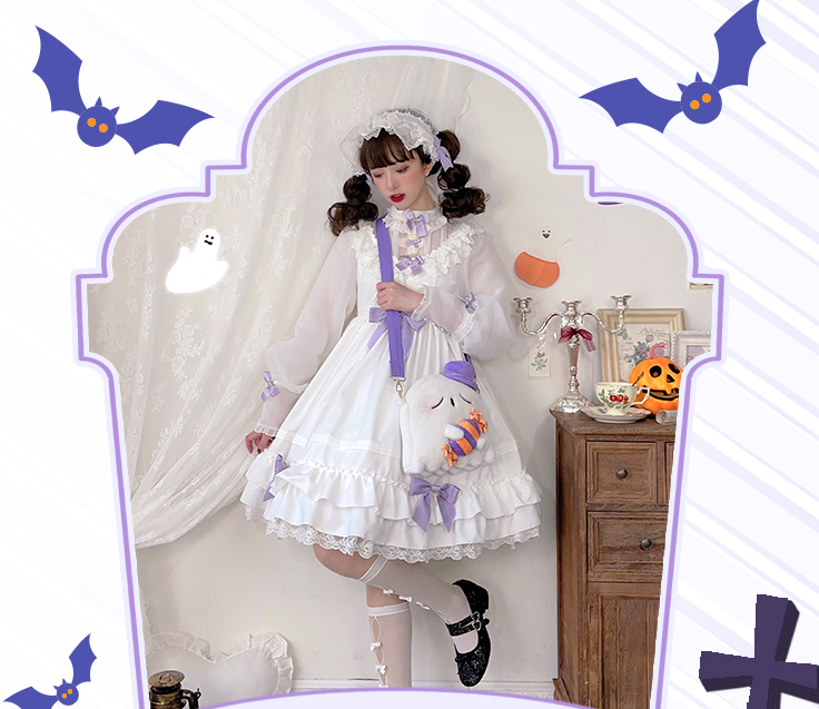 (Buy for me) DRDR~Lovely Ghost White Lolita Plush Bag   