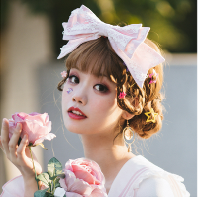 Eieyomi-Sweet Japanese Style Lolita KC Multicolors free size miss Betty-pink 