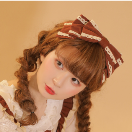 Eieyomi-Sweet Japanese Style Lolita KC Multicolors One Size BoBo Milk Coffee-coffee