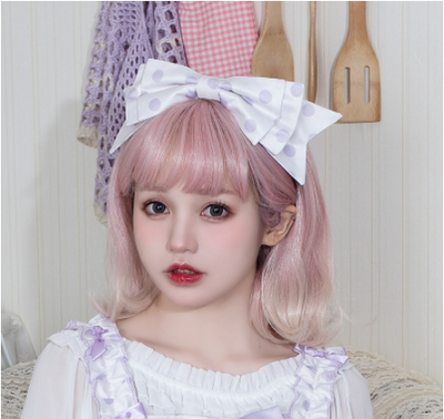 Eieyomi-Sweet Japanese Style Lolita KC Multicolors free size little hedy-light purple 
