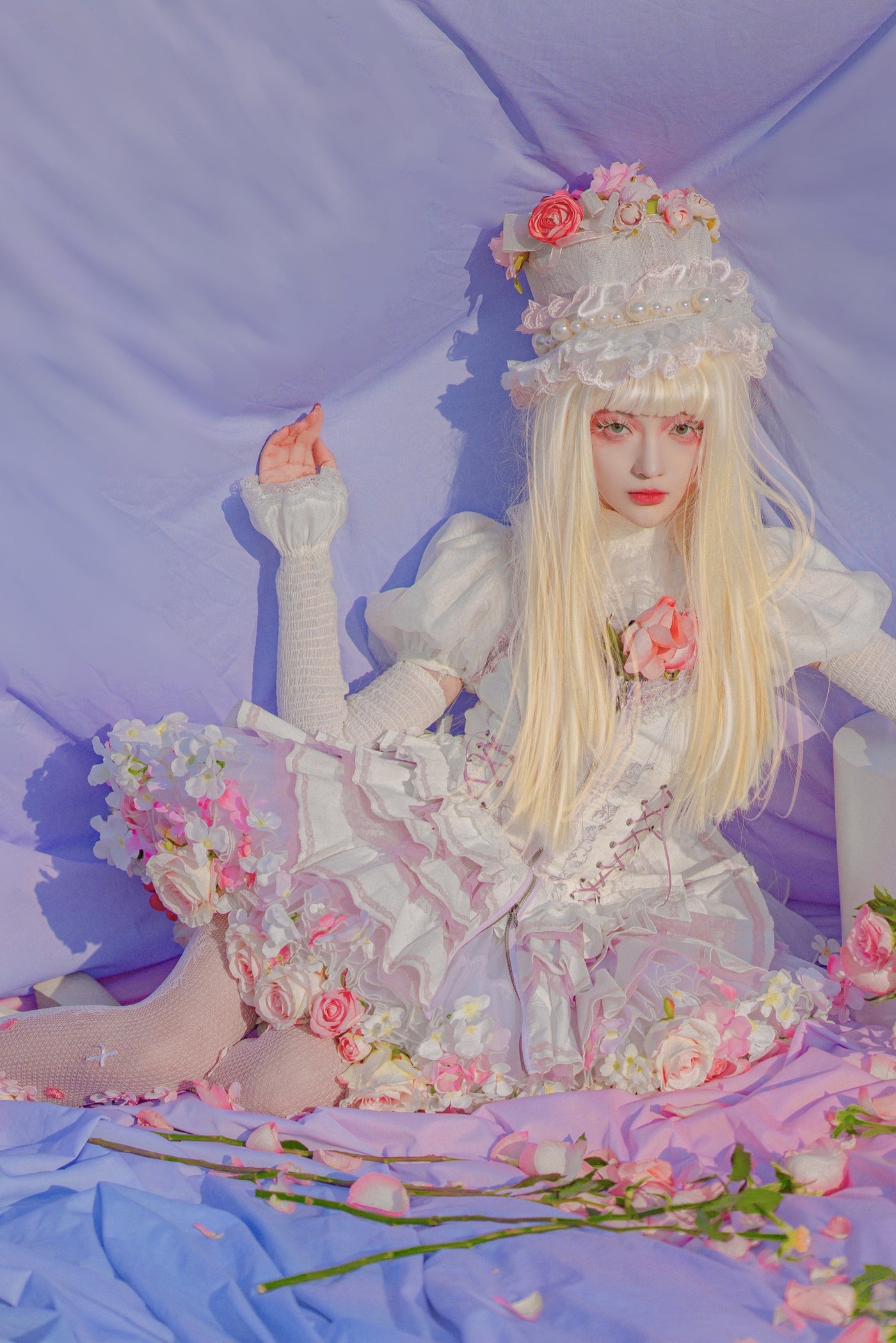 Sky Rabbit~Harvest Spring~35cm/45cm Flower Lolita Petticoat   
