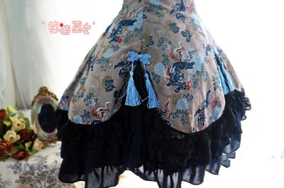 Strawberry Witch~Qi Lolita Style Cotton OP Dress   