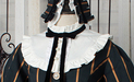 Pumpkin Cat~Elegant Charlotte~Elegant Stripe Lolita OP Dress free size white detachable collar 