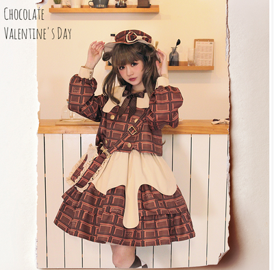 Pumpkin Cat~Kawaii Chocolate Lolita SK and Short Coat   