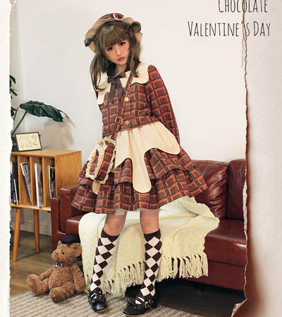 Pumpkin Cat~Kawaii Chocolate Lolita SK and Short Coat   