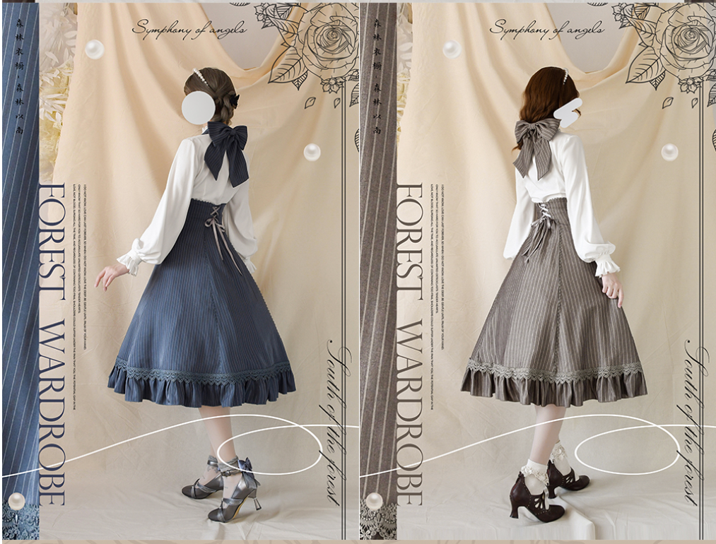 (BuyForMe) Forest Wardrobe~South of the Forest~Vintage Lolita Halter JSK Dress French Style Blouse