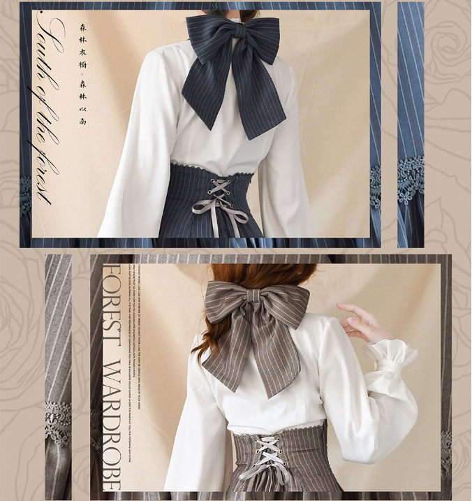 (BuyForMe) Forest Wardrobe~South of the Forest~Vintage Lolita Halter JSK Dress French Style Blouse