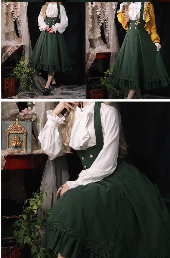 (BuyForMe) Forest Wardrobe~South of the Forest~Vintage Lolita Halter JSK Dress French Style Blouse   