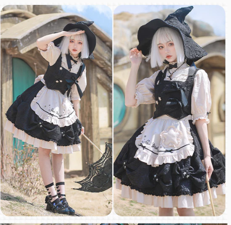 With PUJI~Embrace Stars~Jacquard Cotton Blouse   
