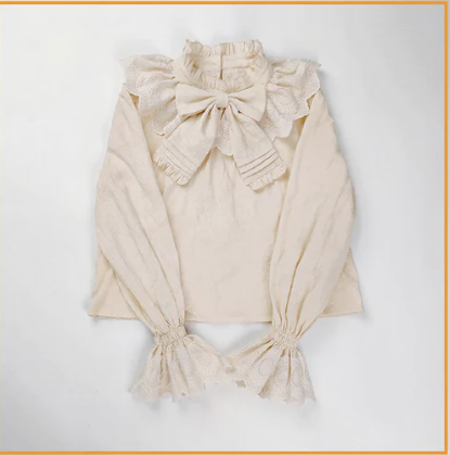 Sakurada Fawn - Plus Size Lolita Cotton Blouse