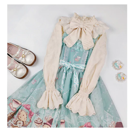 Sakurada Fawn - Plus Size Lolita Cotton Blouse
