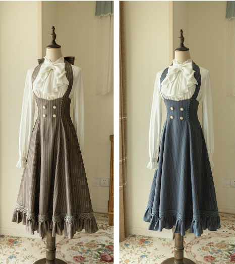 (BuyForMe) Forest Wardrobe~South of the Forest~Vintage Lolita Halter JSK Dress French Style Blouse   