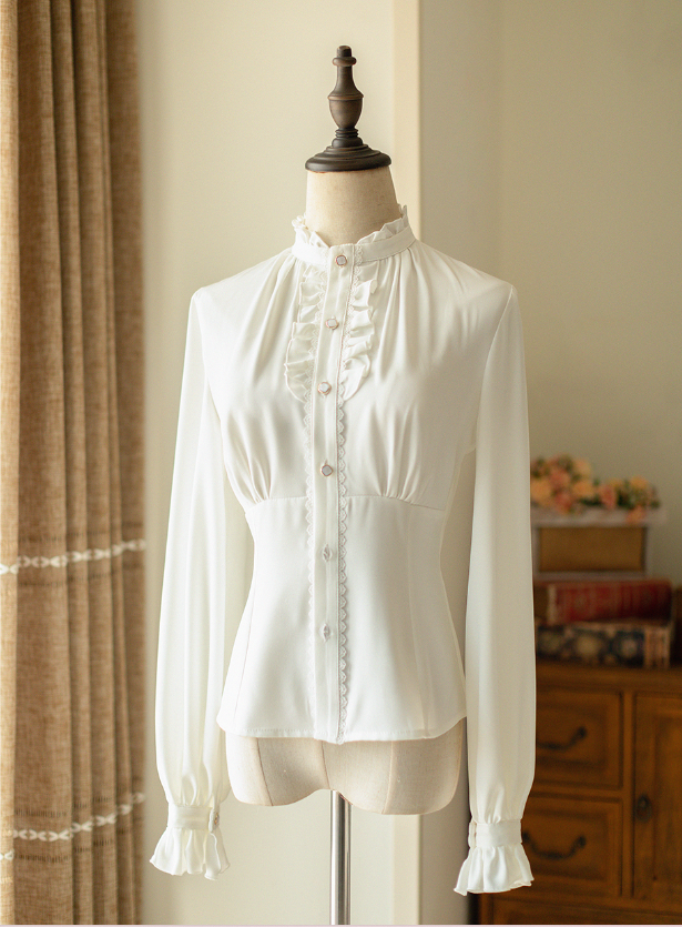 Forest Wardrobe - South of the Forest - Vintage Lolita Halter JSK Dress, French Style Blouse 630:33742
