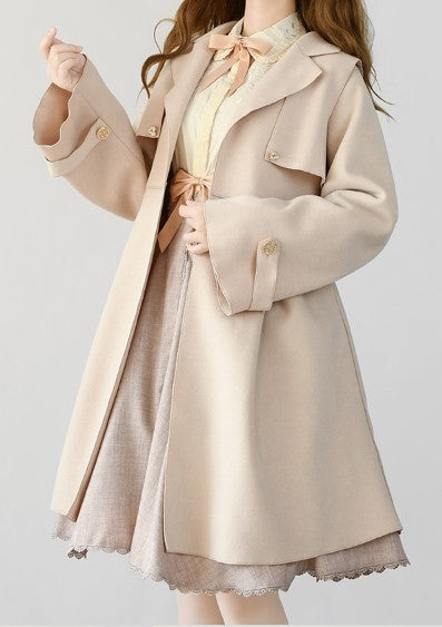 Yuansu~To Early Winter~Multicolors Lolita Winter Overcoat