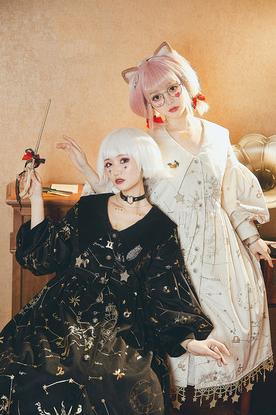 Boguta~Stargazer~French Lolita Winter Velvet OP Dress   