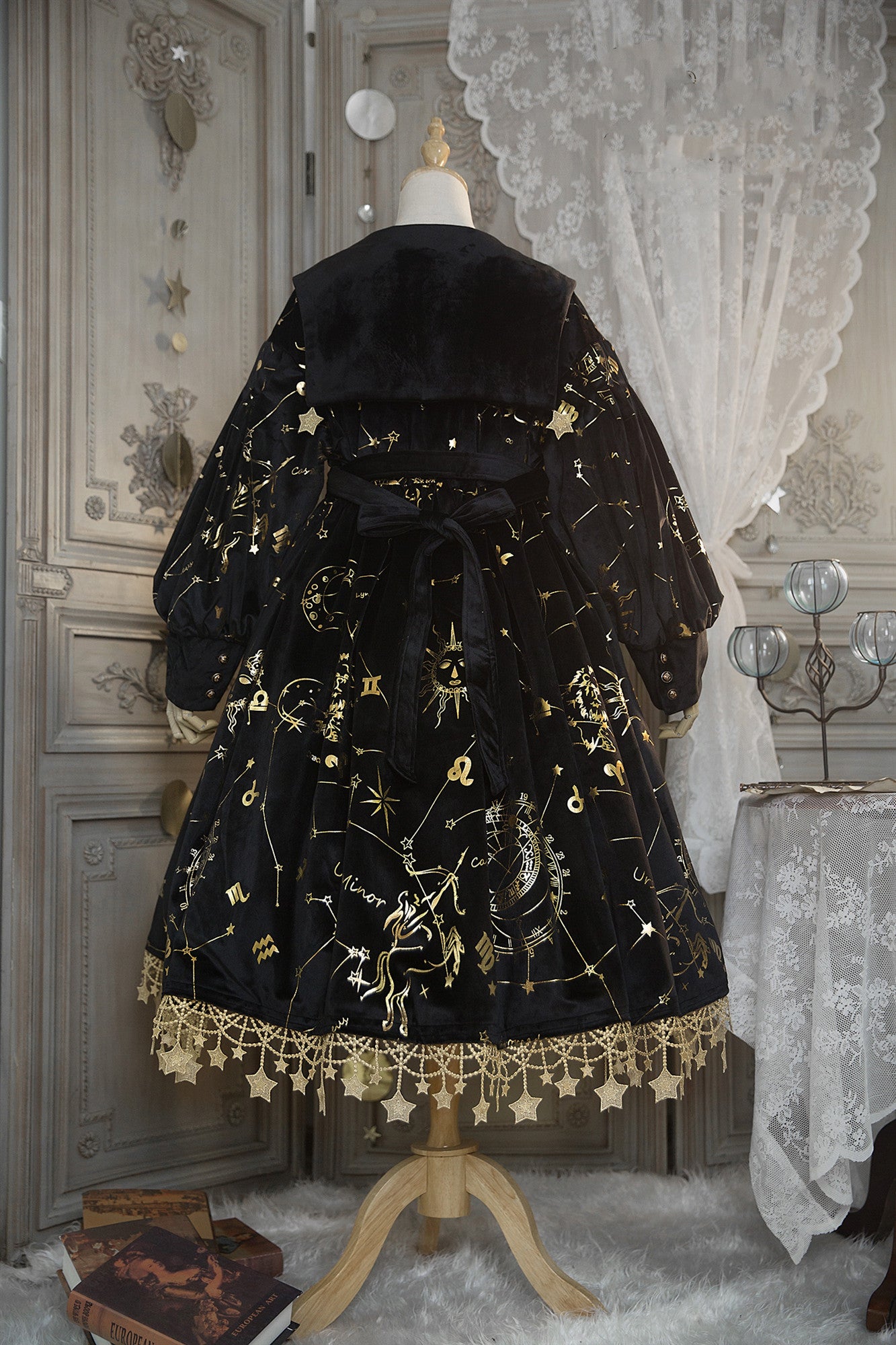Boguta~Stargazer~French Lolita Winter Velvet OP Dress   