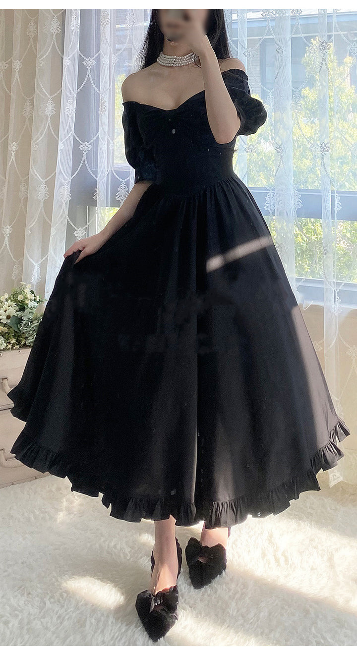 Beleganty~Miss Rebecca~Pure Color Elegant Lolita OP Dress   