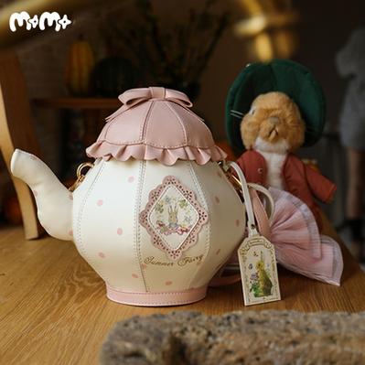 (Buyforme)Momo Story~Kawaii Peter Rabbit 3D Teapot-shaped Lolita Bag pink teapot bag  