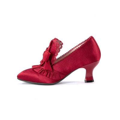 Iris Corolla~Queen Mary~Bows High Heels Lolita Shoes   