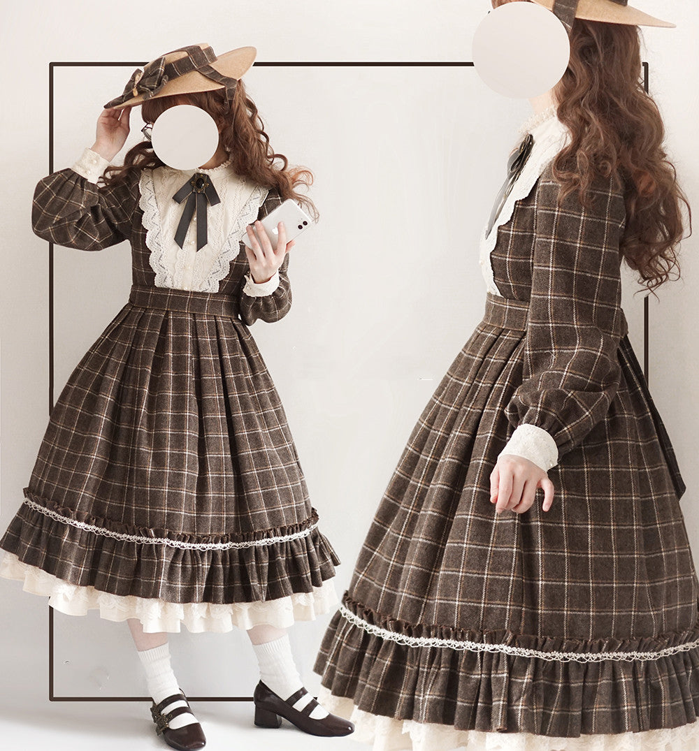 Plaid Vintage Classic Lolita OP – 42Lolita
