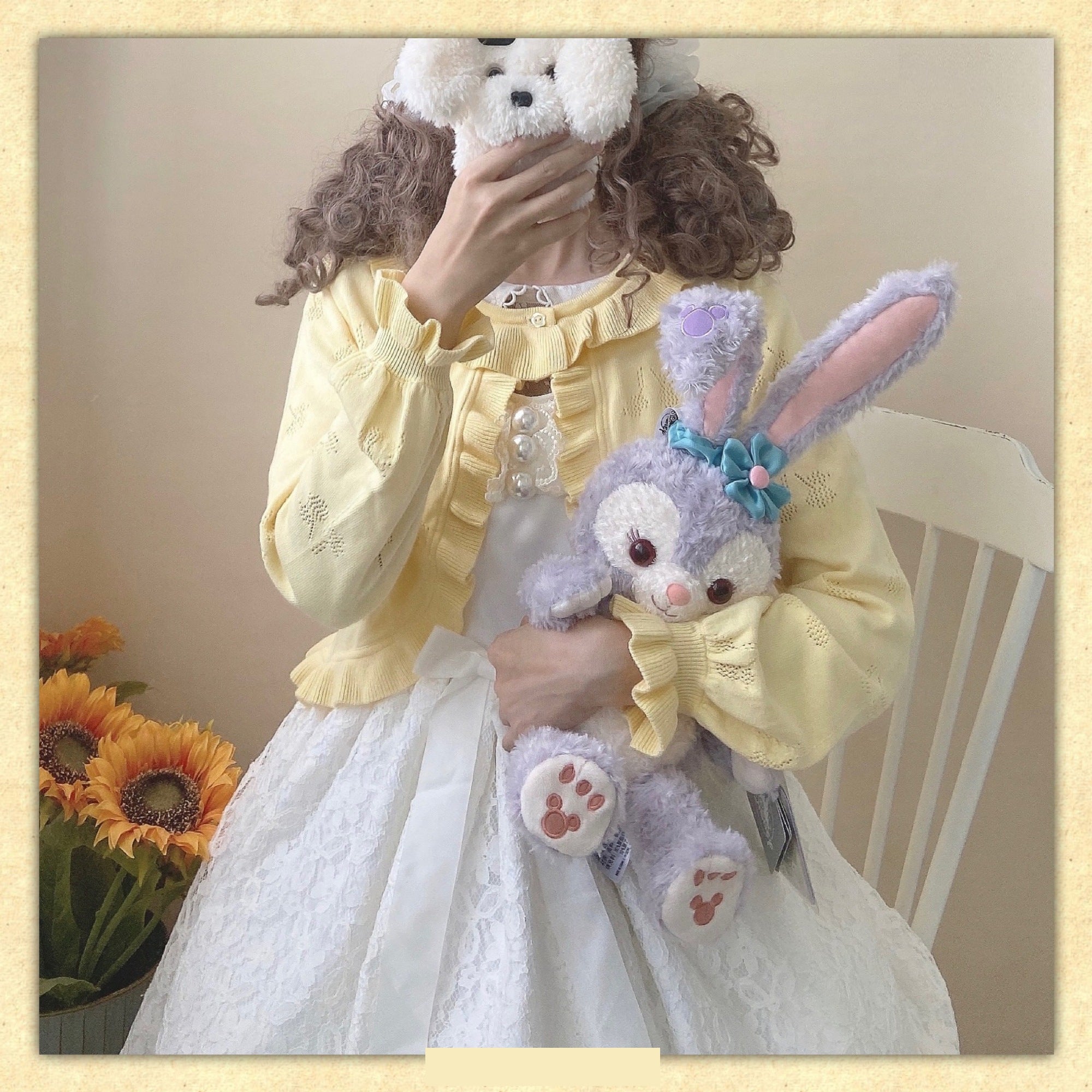 Little Dipper~Sweet Lolita Coat Long-sleeved Cotton Cardigan small chicken yellow