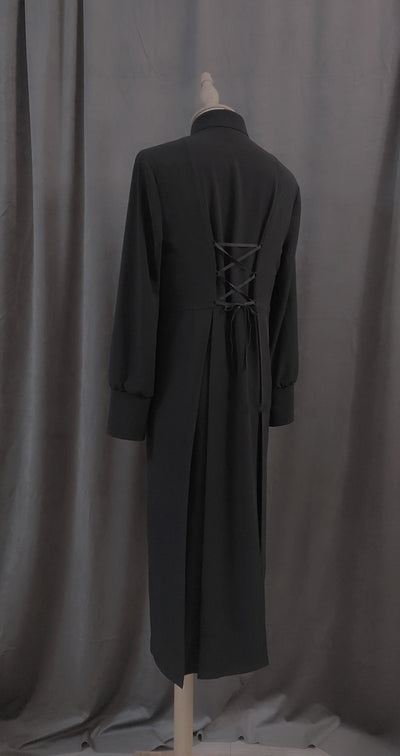 La Pomme～Abstinence Collection~Ouji Fashion Black Long Blouse   