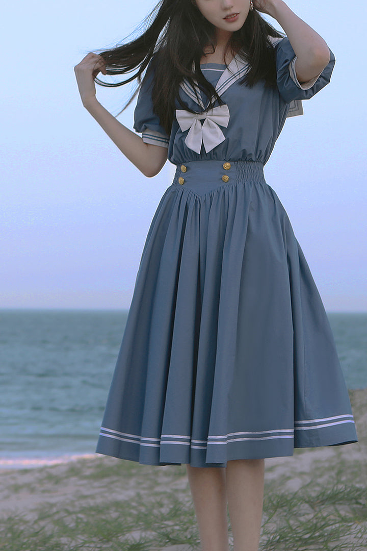 Beleganty~Sea and Wind~Retro Sailor Lolita OP Dress Version 1.0   