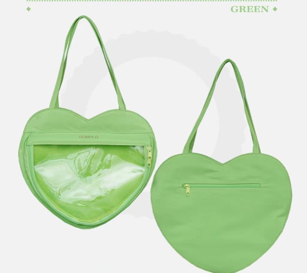 BerryQ~Sweet Lolita Heart-shaped Daily Ita Bag Green  