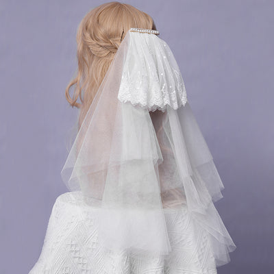 Sweet Japanese Style Lolita Headwear Multicolors free size 32# veil 