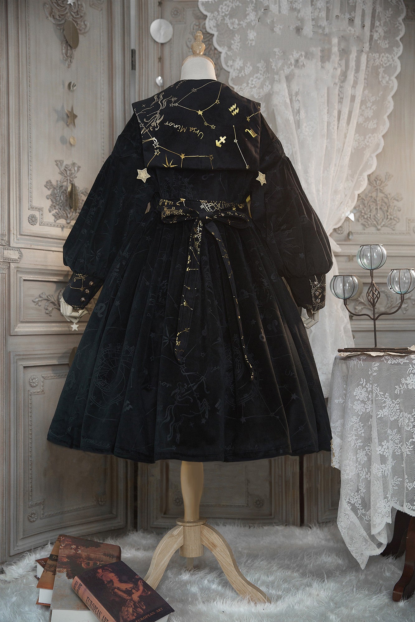 Boguta~Stargazer~French Lolita Winter Velvet OP Dress   