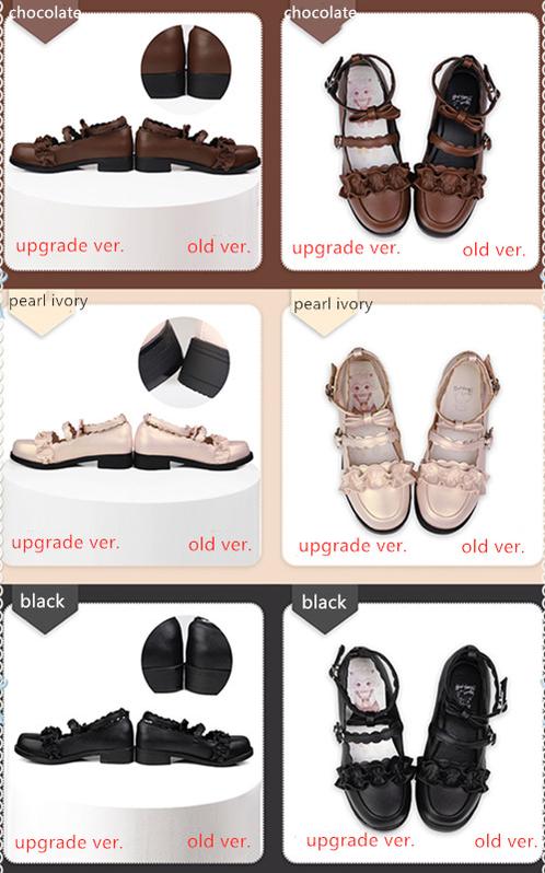 Sheep Puff~Mei Lulu~Lolita Japanese Lace Single Shoes 6562:76540