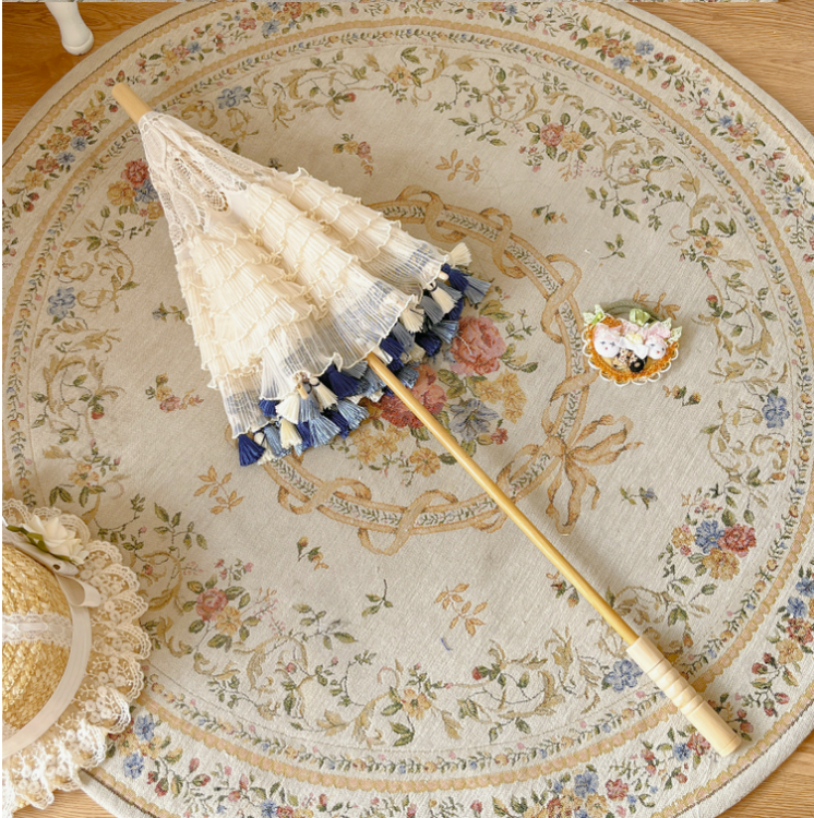 LongMao Lolita~Hollow Embroidered Lace Lolita Parasol Multicolors   