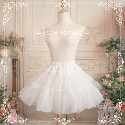 Aurora Ariel~Lolita Fashion 35cm A Line Petticoat 35cm normal white 