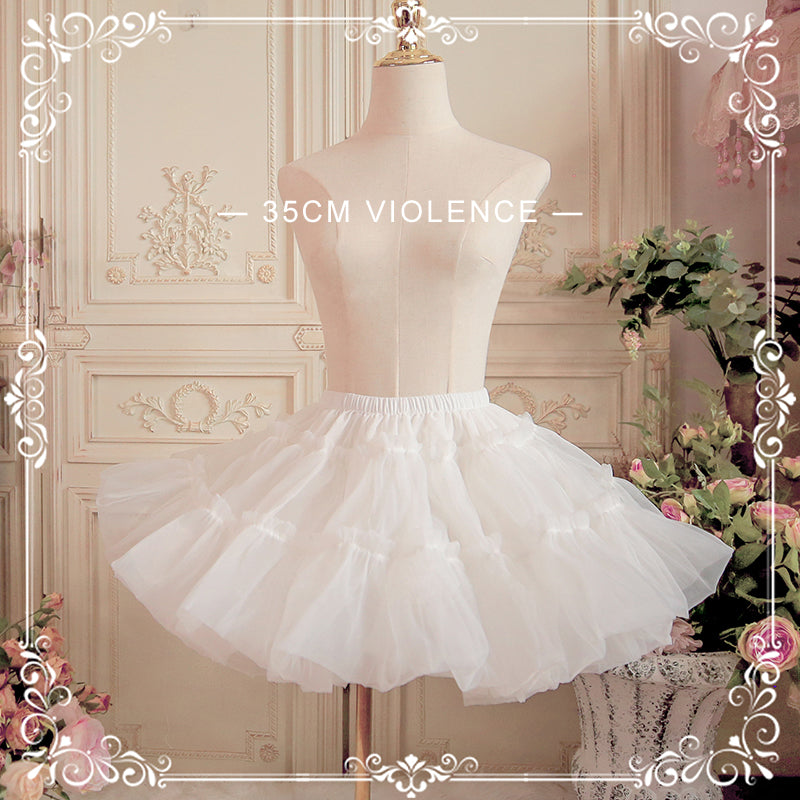 Aurora Ariel~Lolita Fashion 35cm A Line Petticoat 35cm violence white 