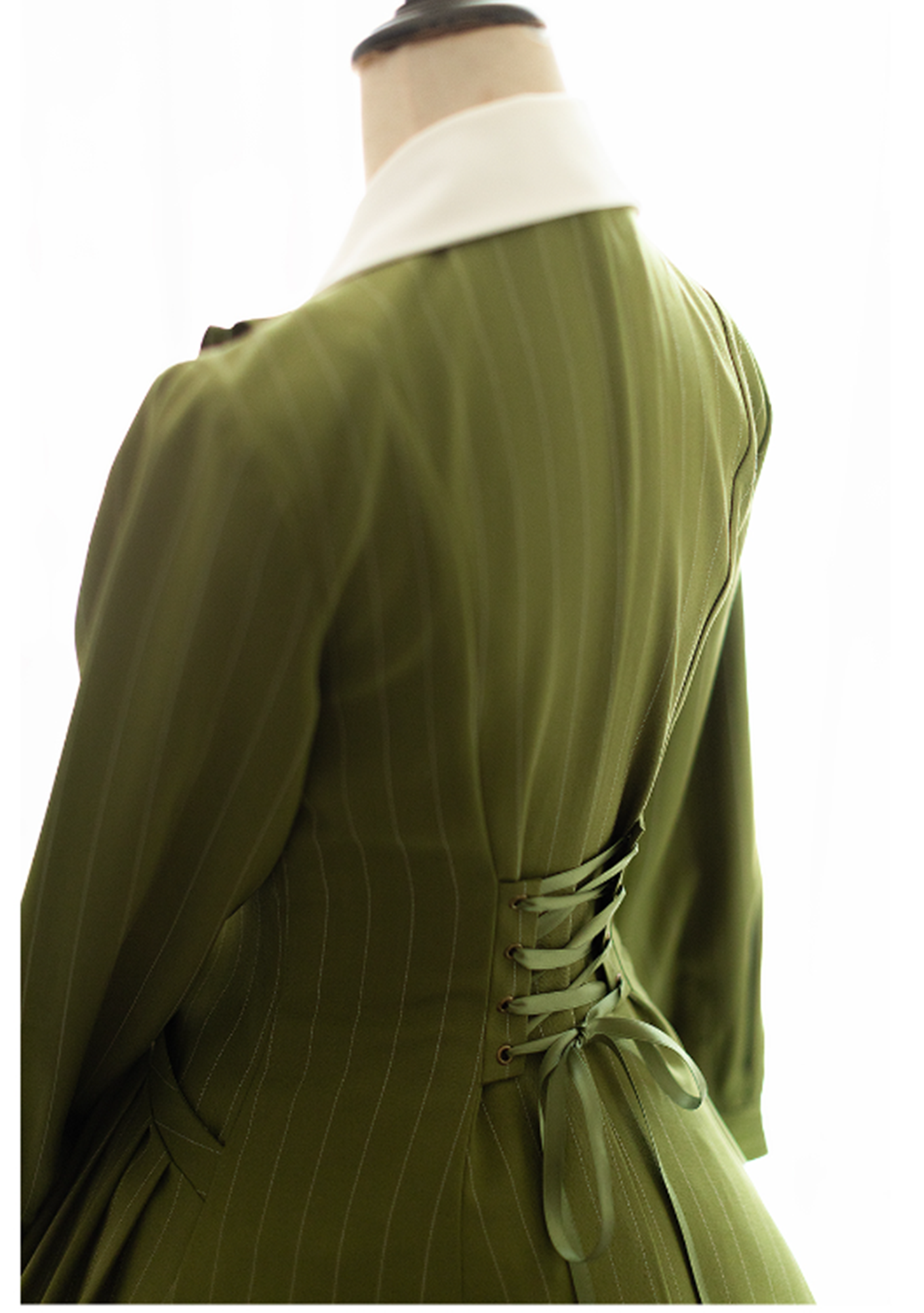 Forest Wardrobe~Winter Lolita Classic Front Open Stripe OP 6732:90076