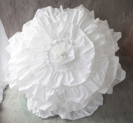 Kaola Jiaju~Princess Wedding Lolita Tiered-Ruffle Parasol Multicolors   