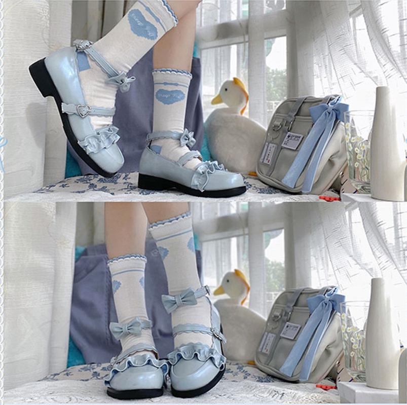 Sheep Puff~Mei Lulu~Lolita Japanese Lace Single Shoes 6562:76520