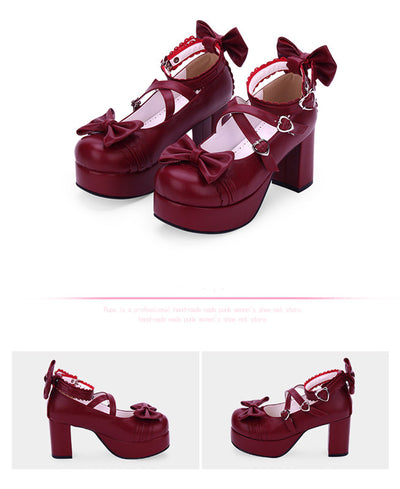 Angelic imprint~Sweet Lolita Heels Shoes Princess Tea Party Low Cut Shoes   