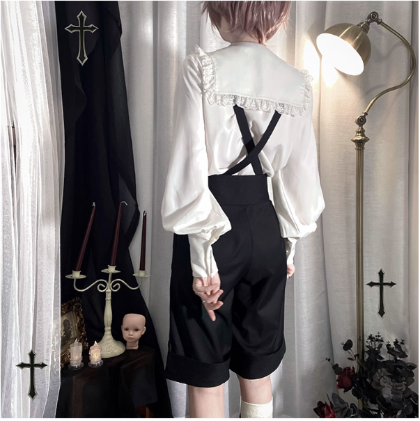 CastleToo~Corroding the Heart~Kodona Fashion Brolita Ouji Prince Shirt Suspenders   