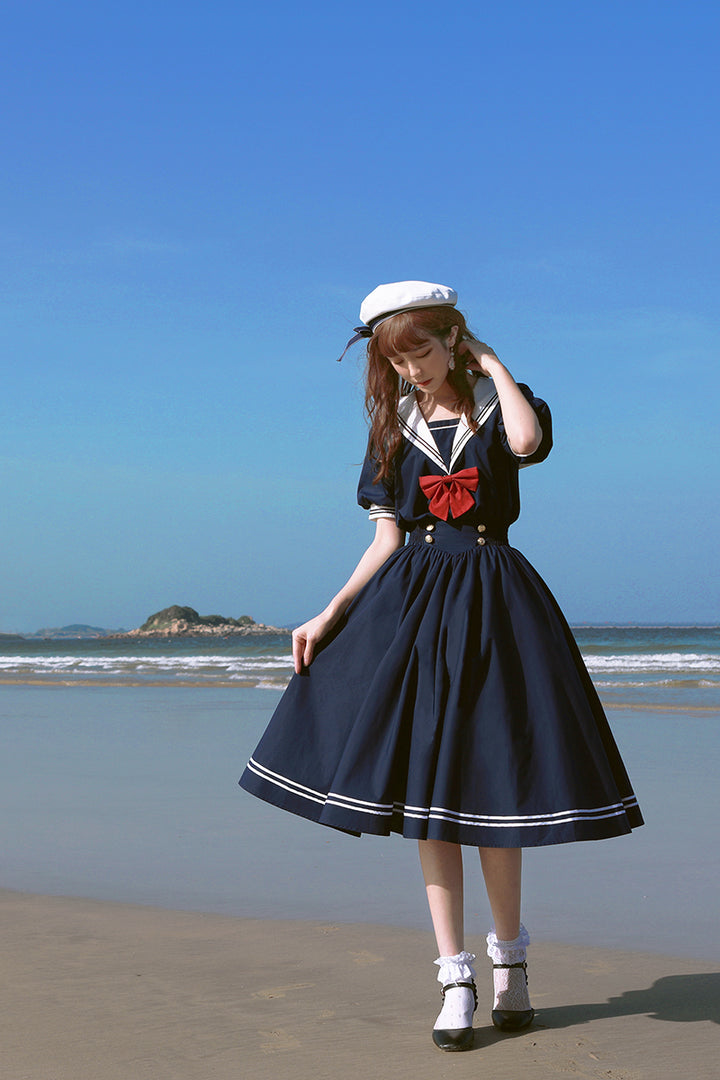 Beleganty~Sea and Wind~Retro Sailor Lolita OP Dress Version 1.0   