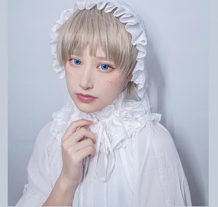 Pippi Palace~Short Straight Multicolor Lolita Wig   