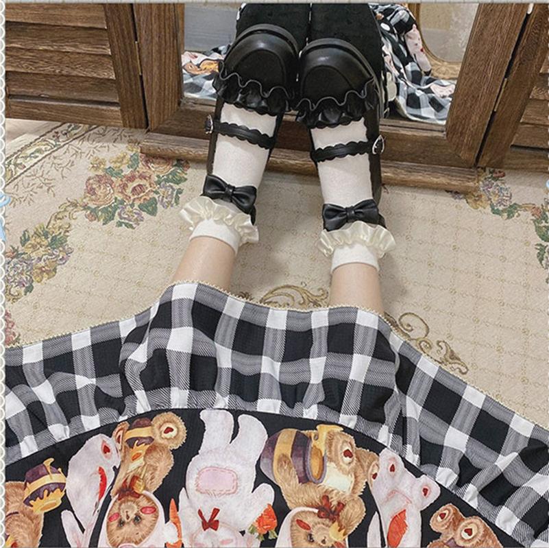 Sheep Puff~Mei Lulu~Lolita Japanese Lace Single Shoes 6562:76510