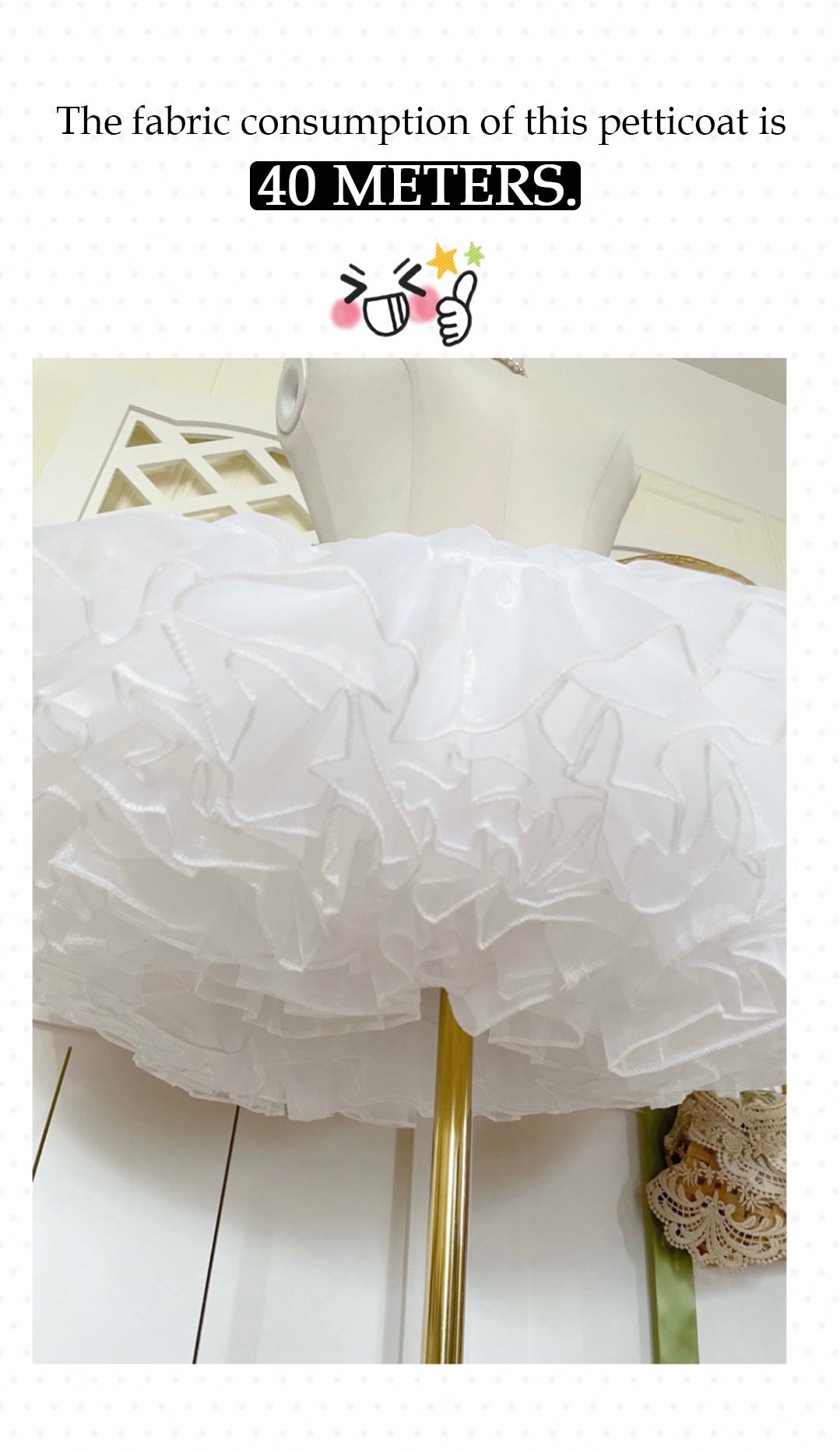 Boguta~High Waist Lolita Violence Petticoat   