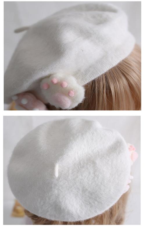 Xiaogui~J-Fashion Sweet Lolita Cat's Claws Kawaii Beret Hat   
