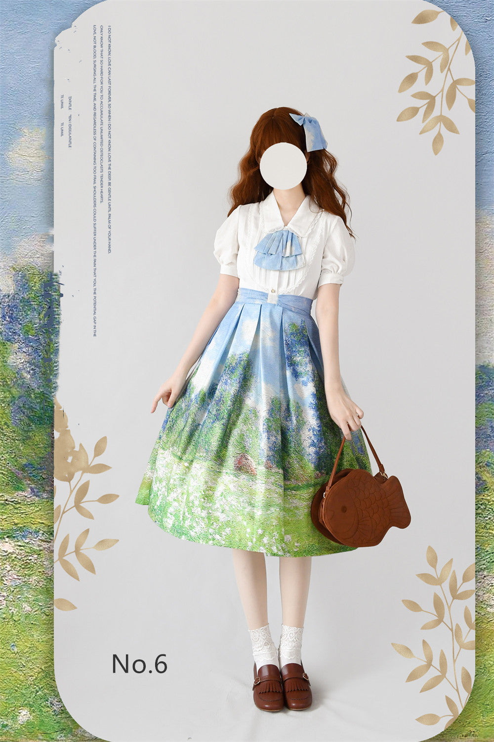 Forest Wardrobe~Daily Lolita Retro Classic Monet Oil Painting SK S No.6 