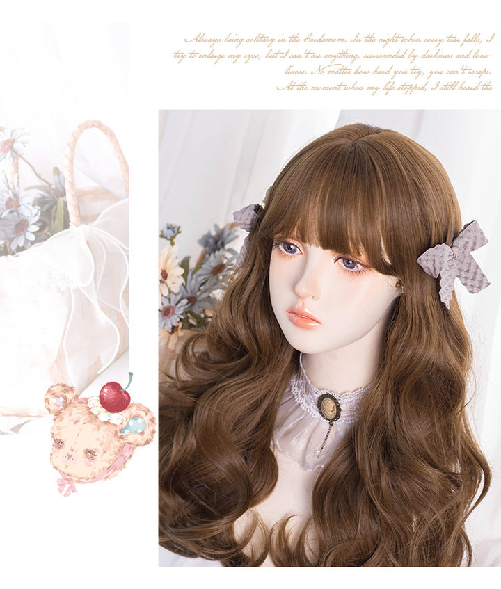 Hengji~Natural Color Long Curly Lolita Wig   